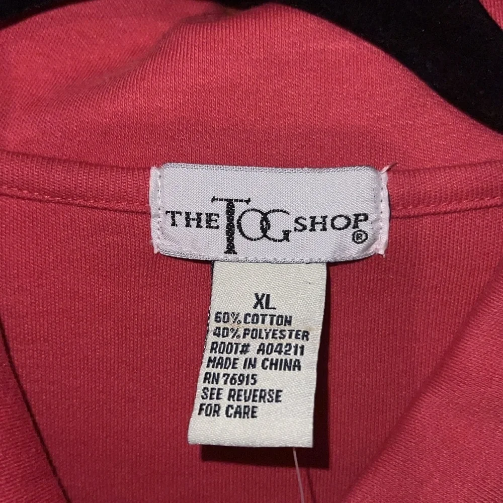 The Tog Shop Melon Half Sleeve Blouse XL NWT - Picture 4 of 4